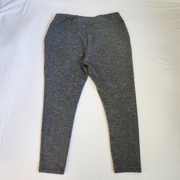 Chico's Zenergy herringbone leggings gray stretchy zippered pockets gray 3 16 XL - Picture 5 of 13